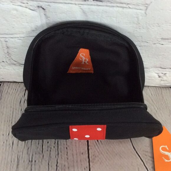 NCAA North Carolina State Wolfpack Cosmetics Bag Spirit Ready Black/Red Logo NWT - Picture 6 of 9